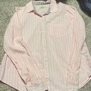 Pink Striped HOLLISTER button up